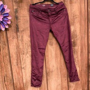 AG Legging Skinny Stretch Velveteen Wine